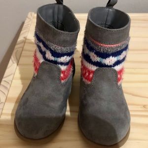 Gymboree gray sweater boots baby/toddler size 5